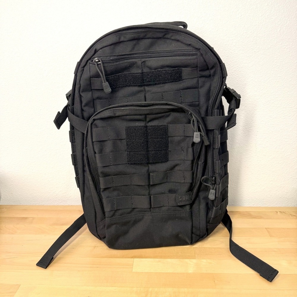 5.11 Tactical Rush 12 2.0 Backpack Black 24L MOLLE Military EDC Rucksack
